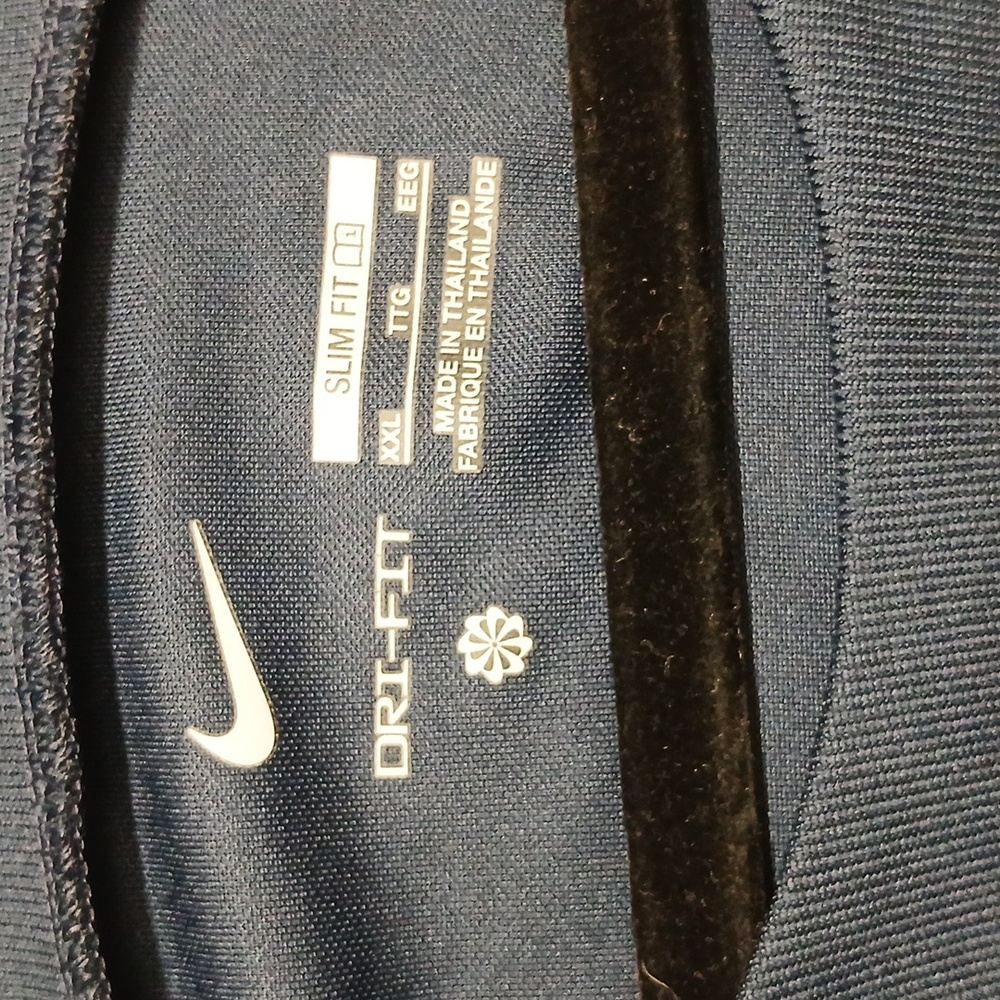 Nike Men size 2XL fit navy dri fit nwt Shortsleeves - Picture 6 of 9